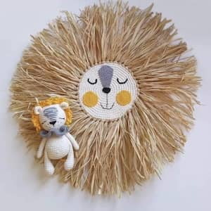 Gevlochten dierenkop