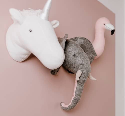 Dierenkoppen kinderkamer childhome