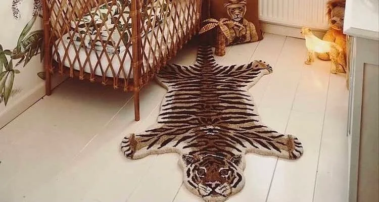 Jungle Muurcirkel in nachtkleuren voor de kinderkamer Jungle Muurcirkel in nachtkleuren voor de kinderkamer