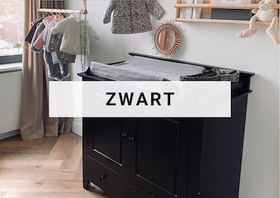 Zwarte babykamer kleur