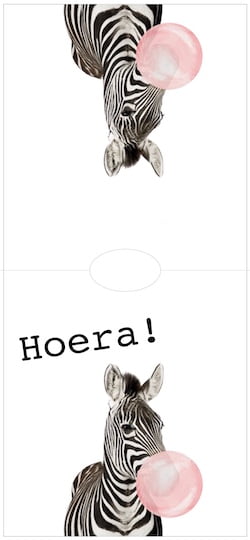 Knijpfruit traktatie wikkel zebra