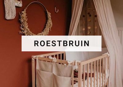 Roestbruine babykamer kleur