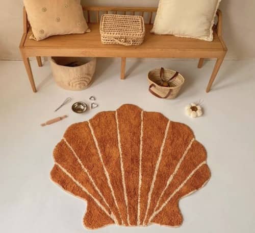 schelp vloerkleed
