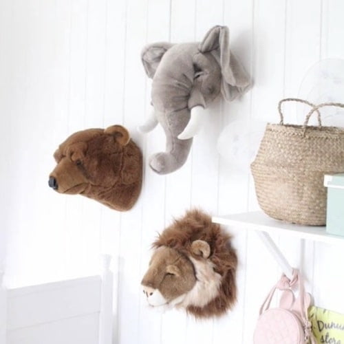 dierenkoppen wanddecoratie