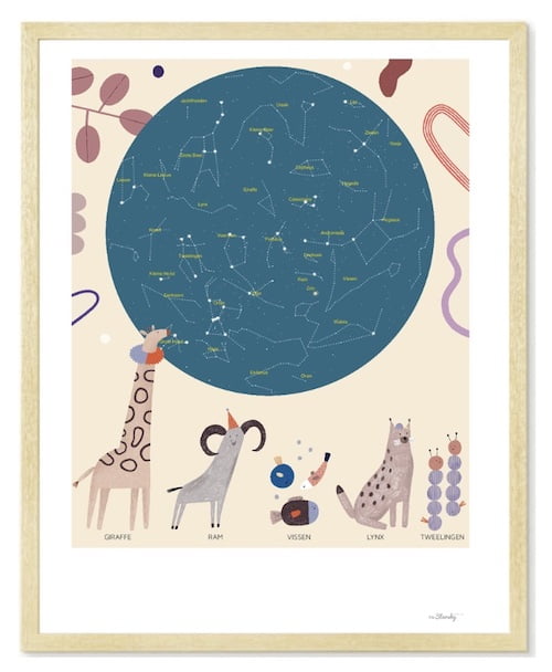 geboorteposter babykamer