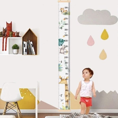 groeimeter muurdecoratie babykamer