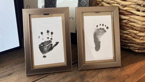 Hand voet afdruk baby
