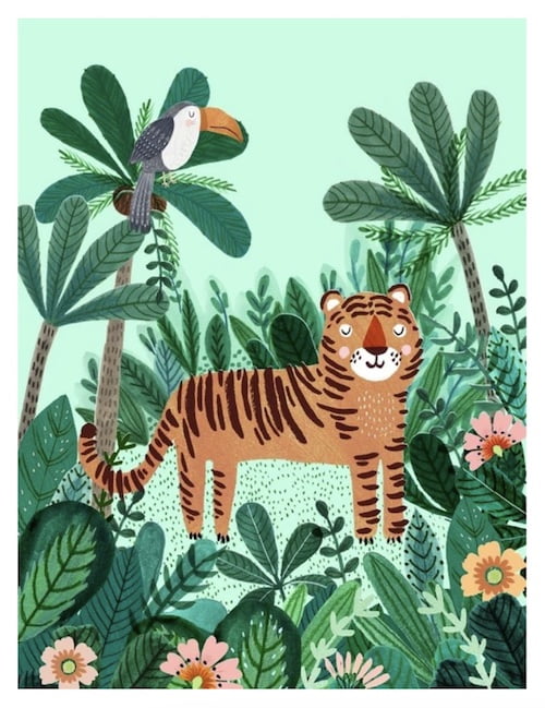 poster tijger kinderkamer