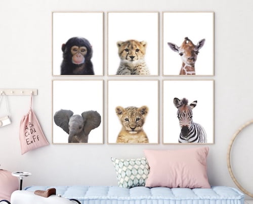 posters safari kinderkamer