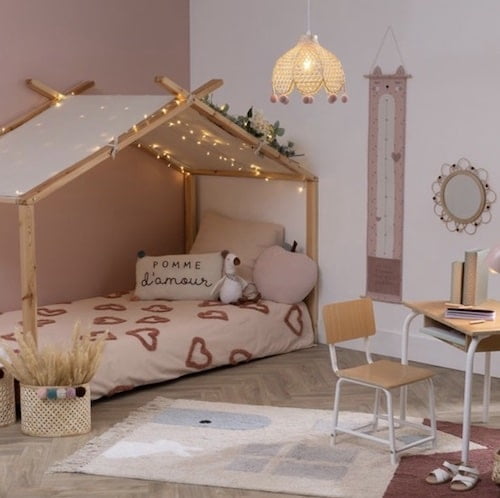 hanglamp bamboe babykamer