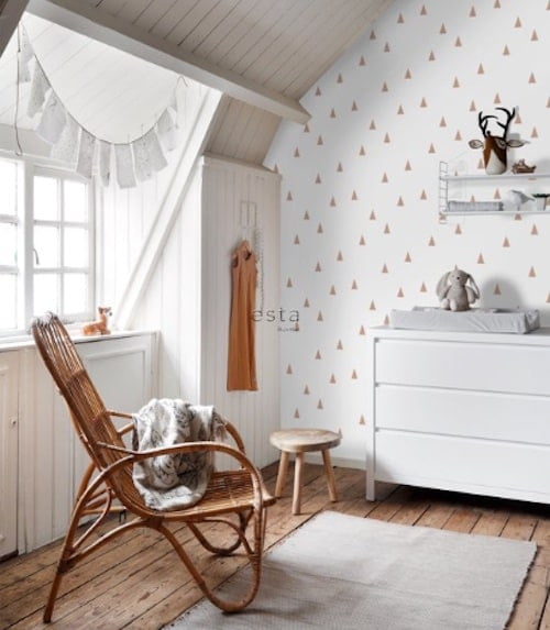 neutraal behang babykamer