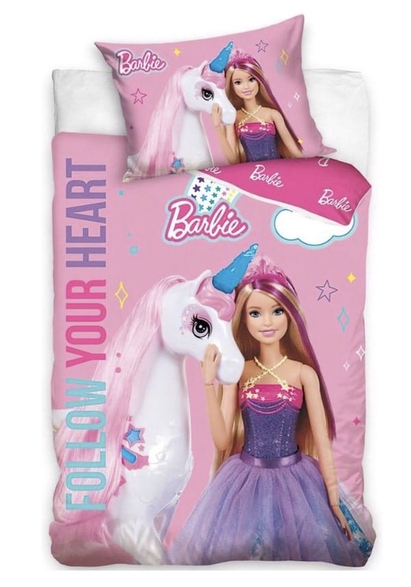 barbie ledikantdekbedovertrek